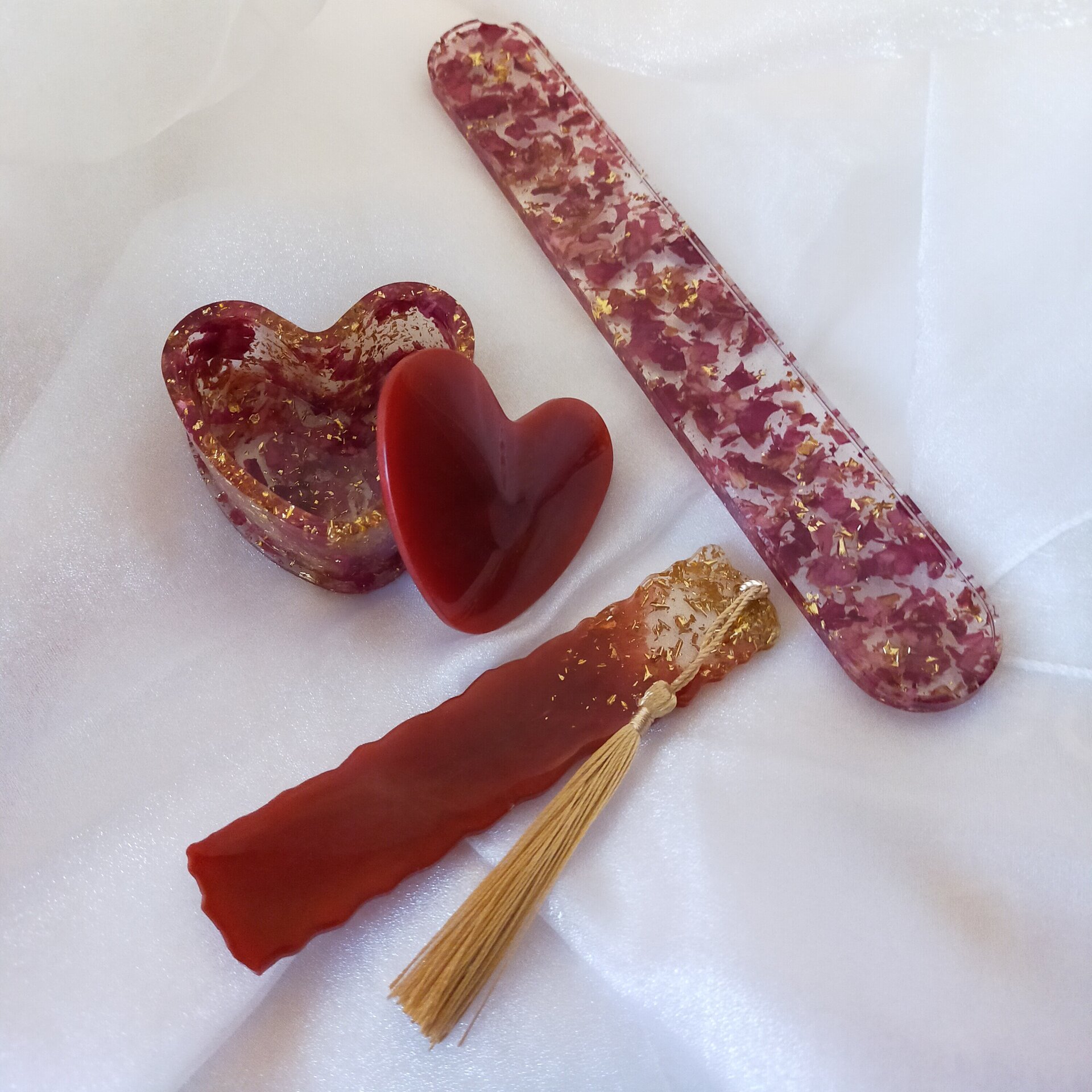 Cajita joyero Corazón Rosas - 2