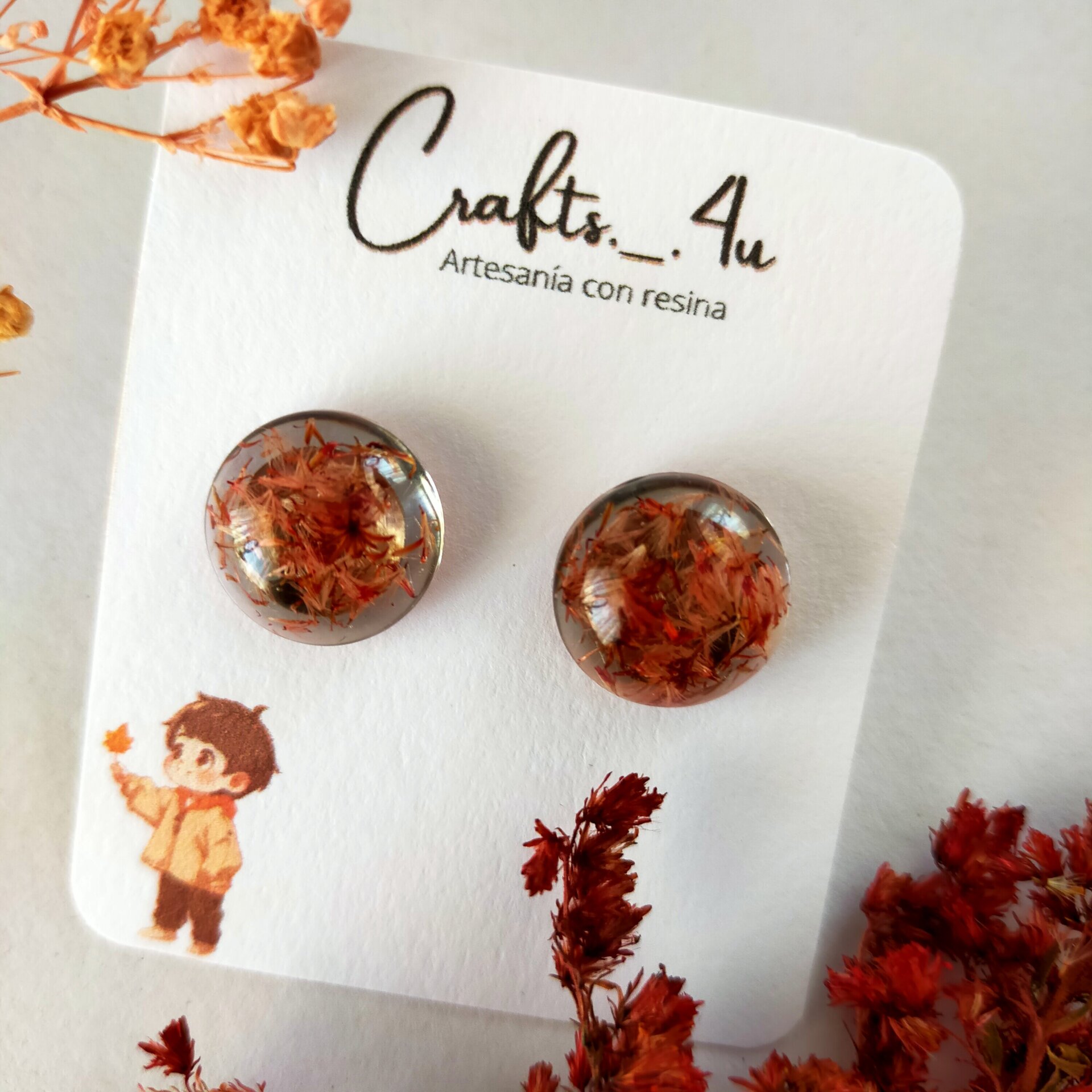 Pendientes Florales Mini - 8