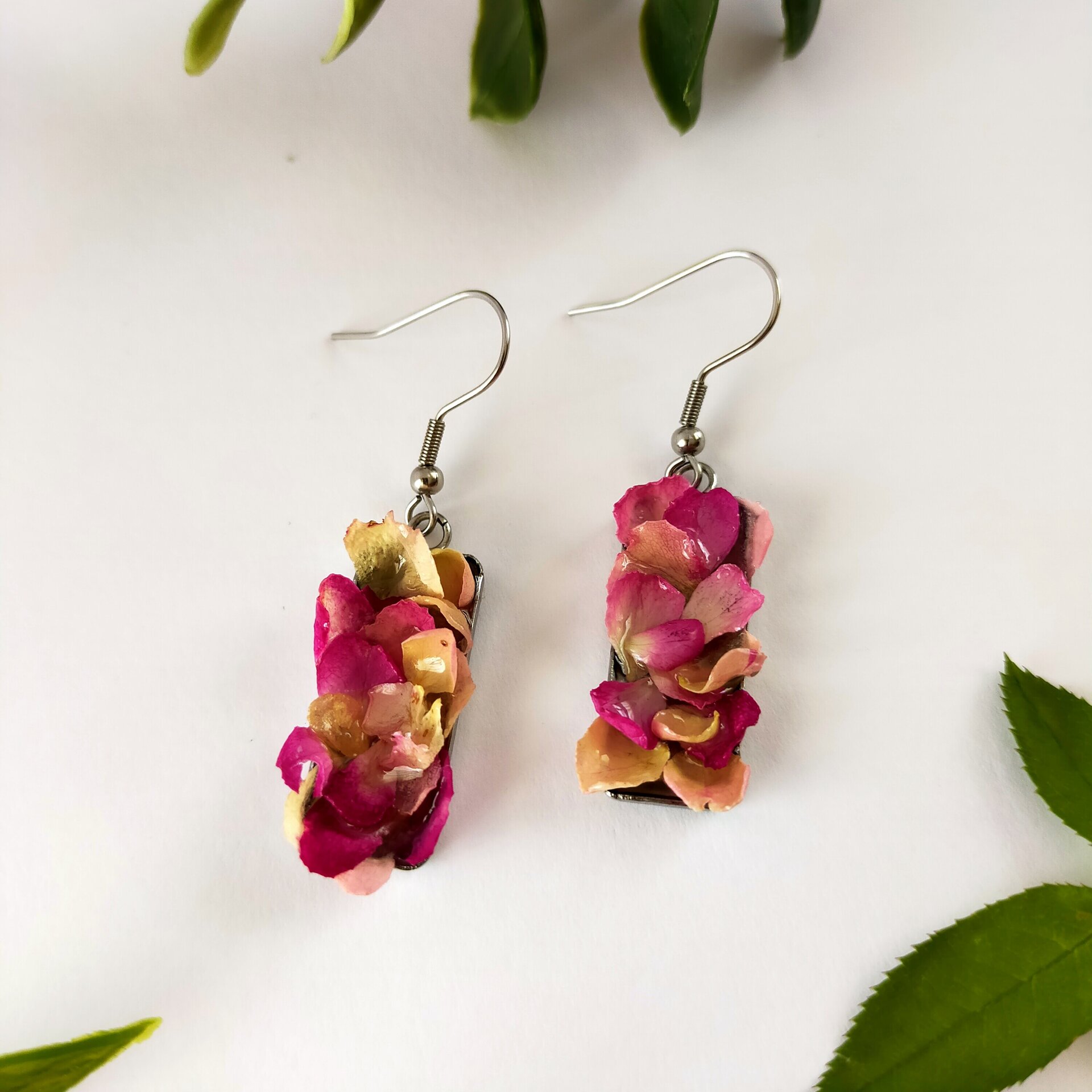 Pendientes de Pétalos de Rositas - 4