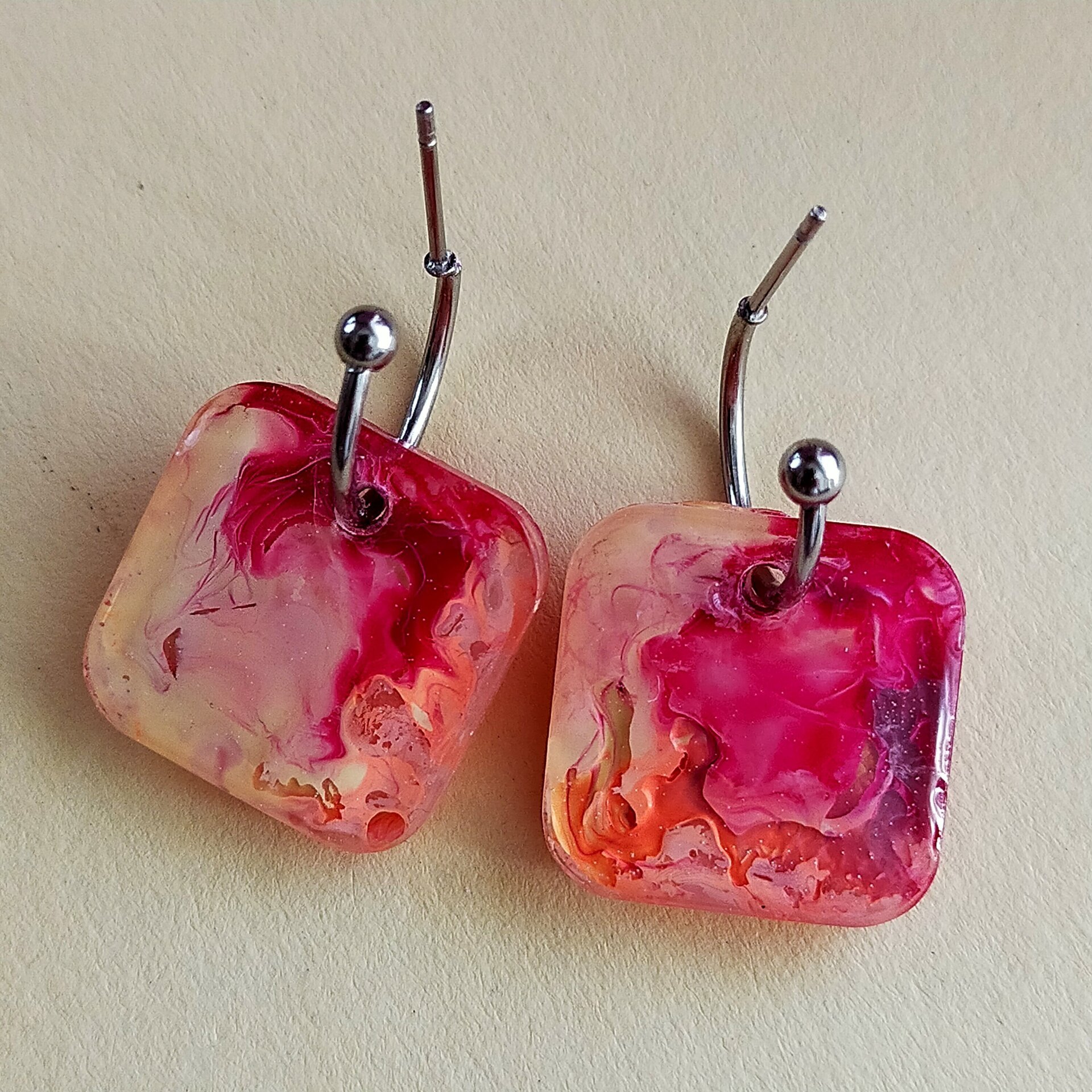 Pendientes Reversibles Square - 13