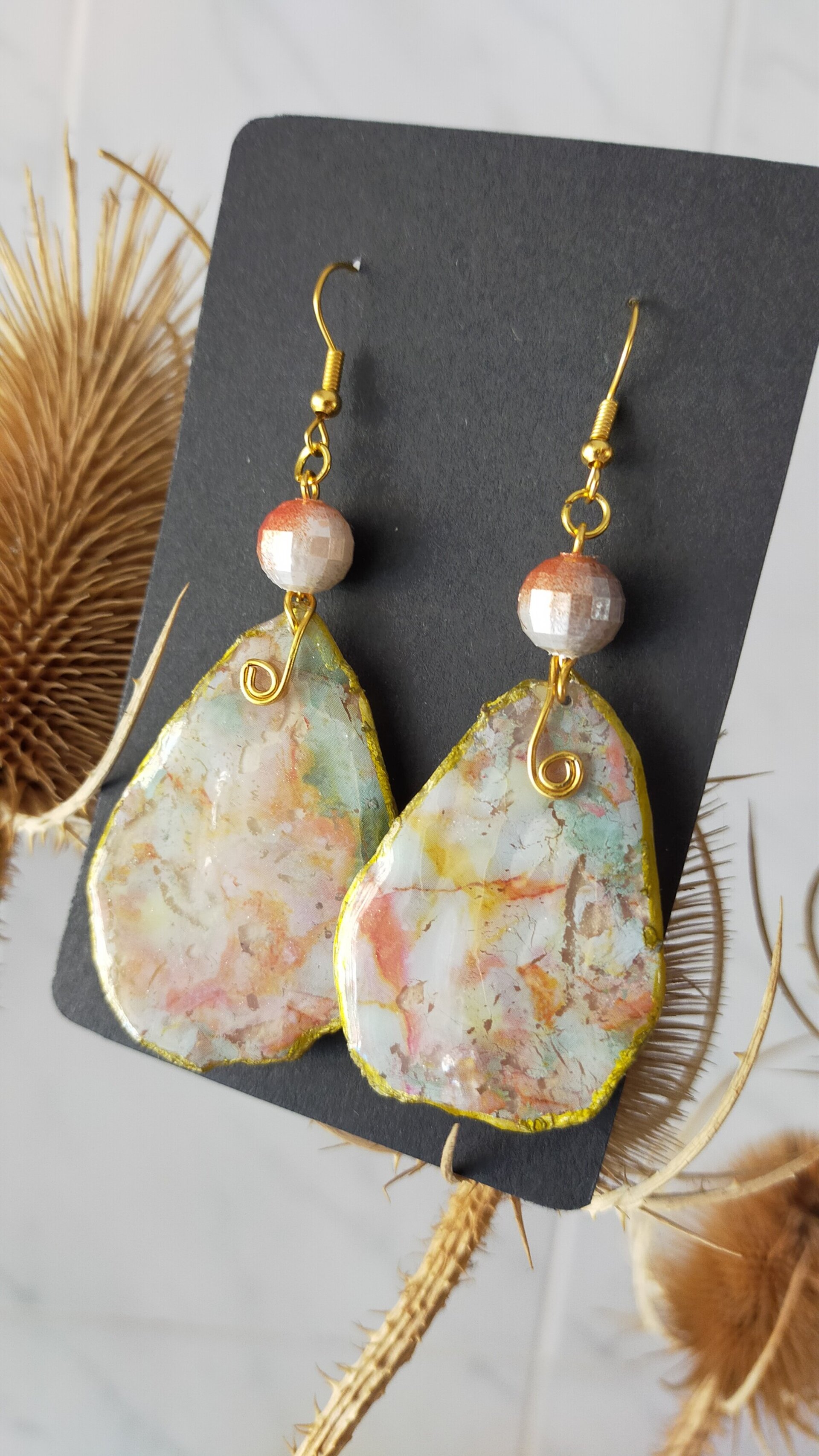 Pendientes Florales Grandes - 7