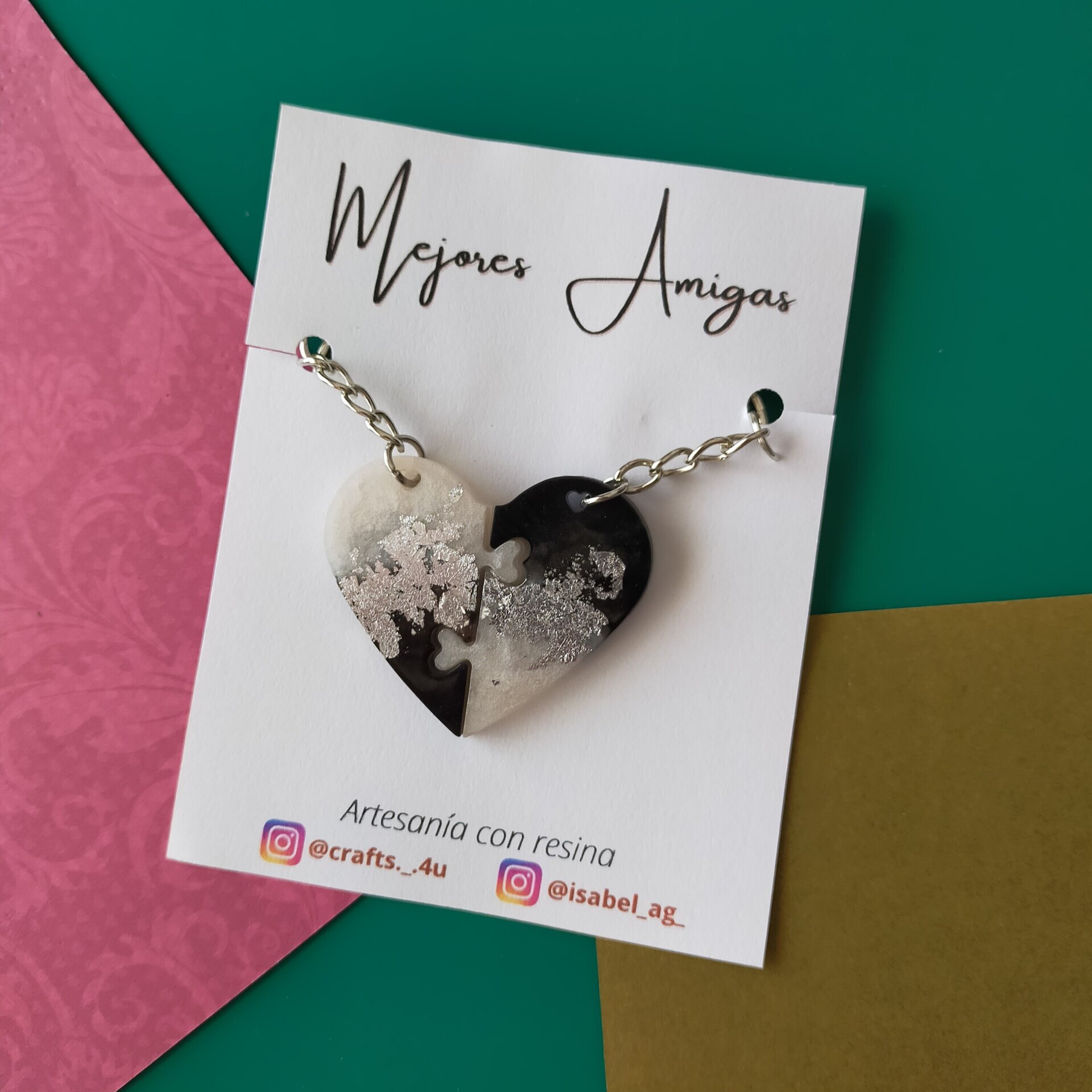 Llaveros Dúo Corazón Puzle - 4