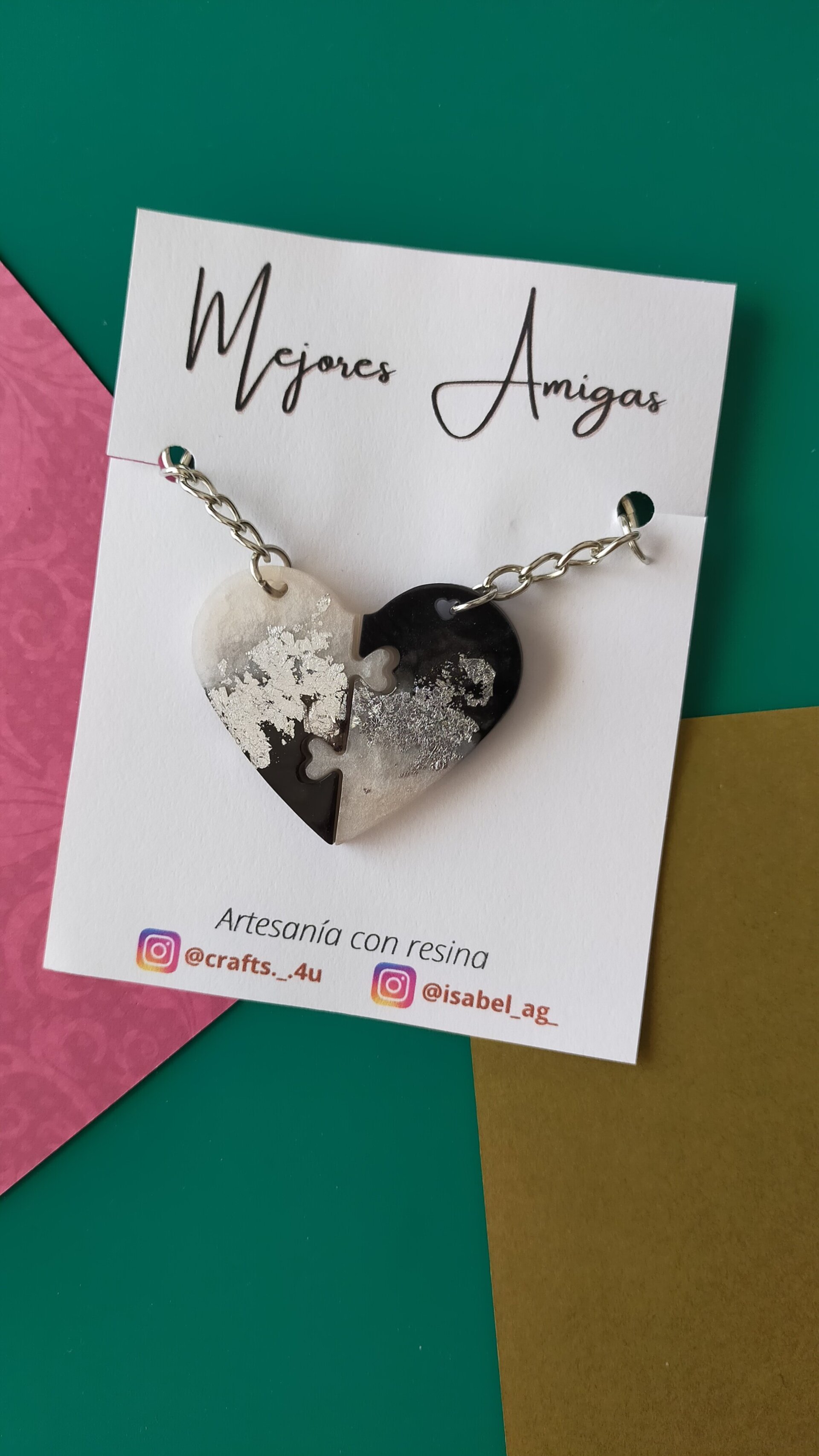 Llaveros Dúo Corazón Puzle - 4