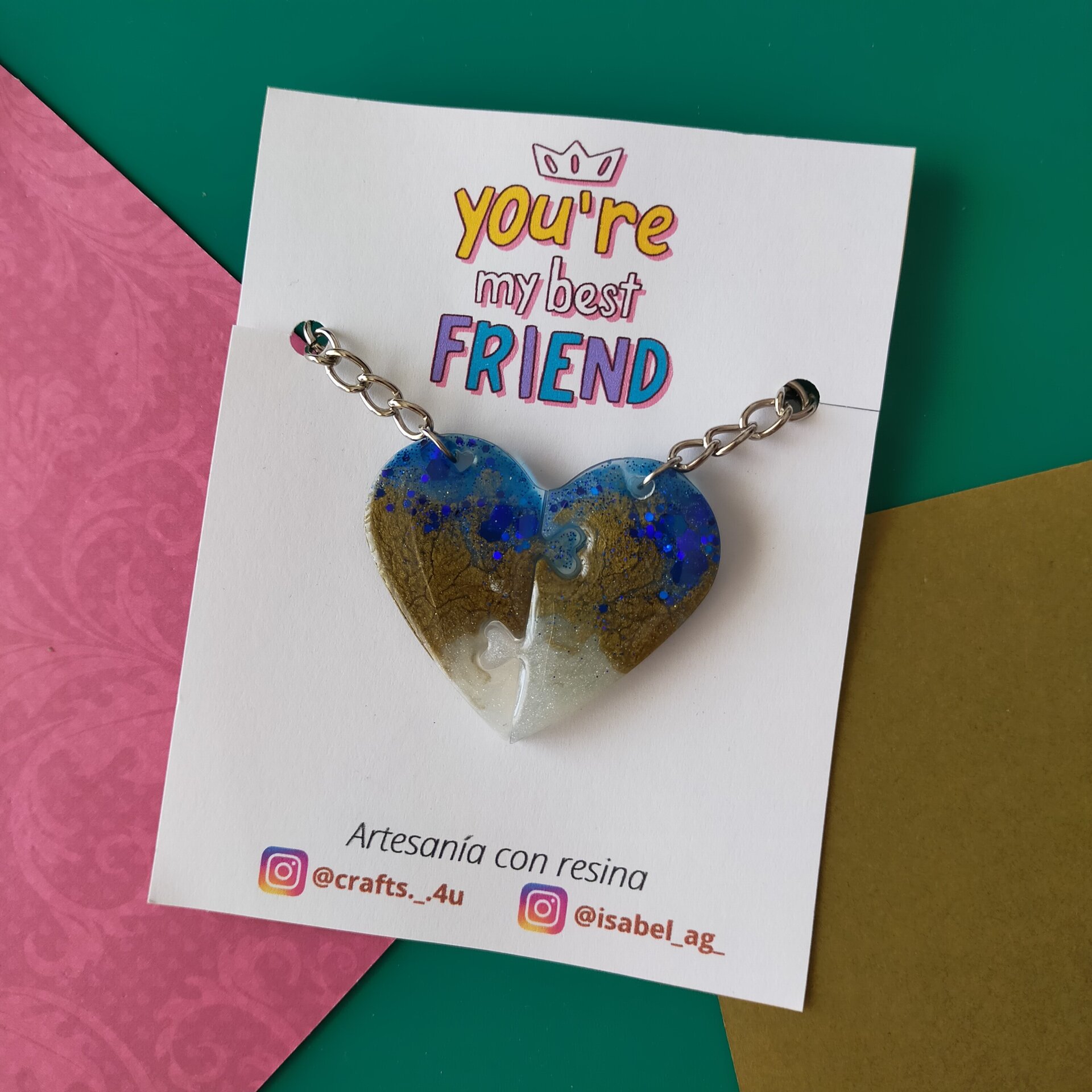 Llaveros Dúo Corazón Puzle - 2