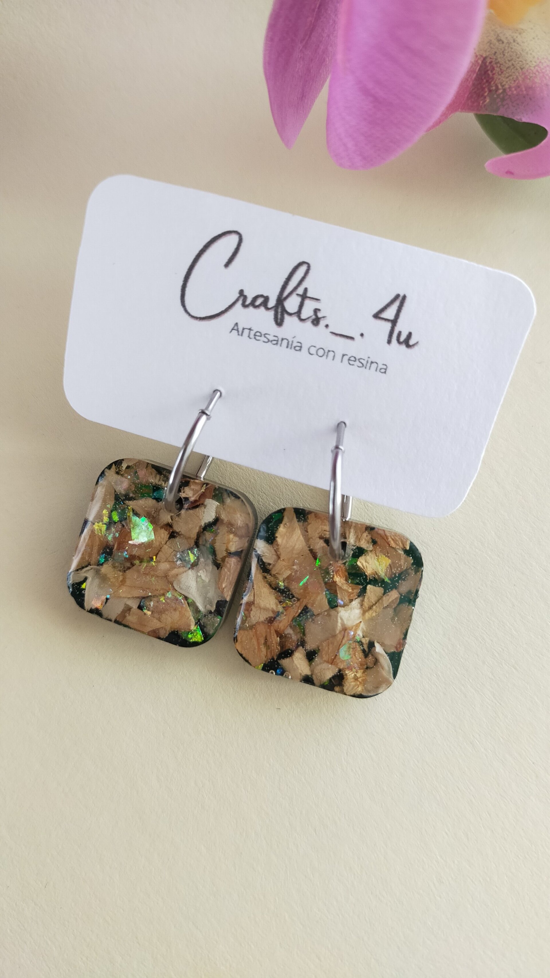 Pendientes Reversibles Square - 4