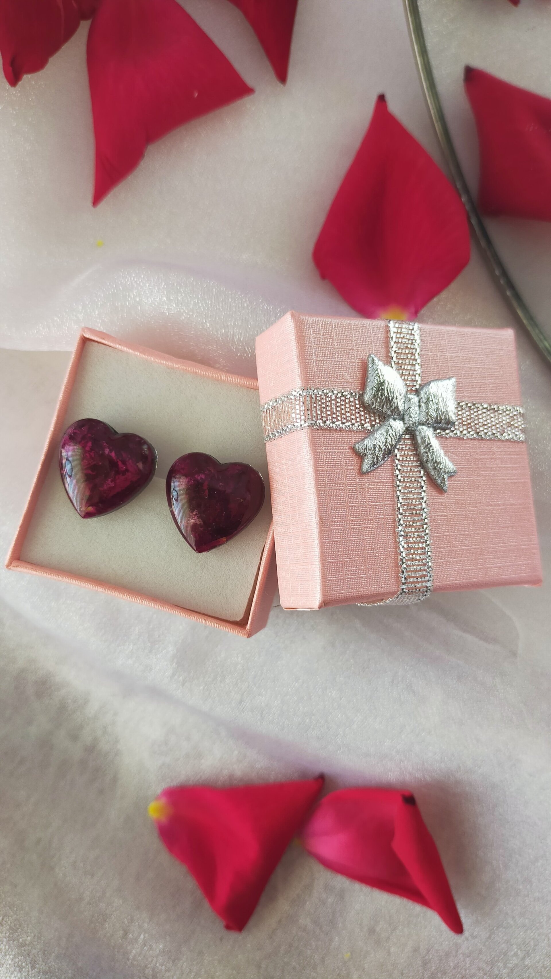 Pendientes "Corazones de Rosa" - 2