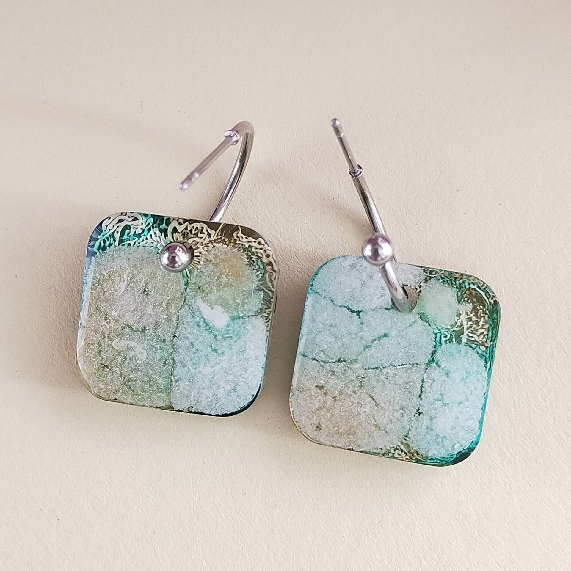 Pendientes Reversibles Square - 11