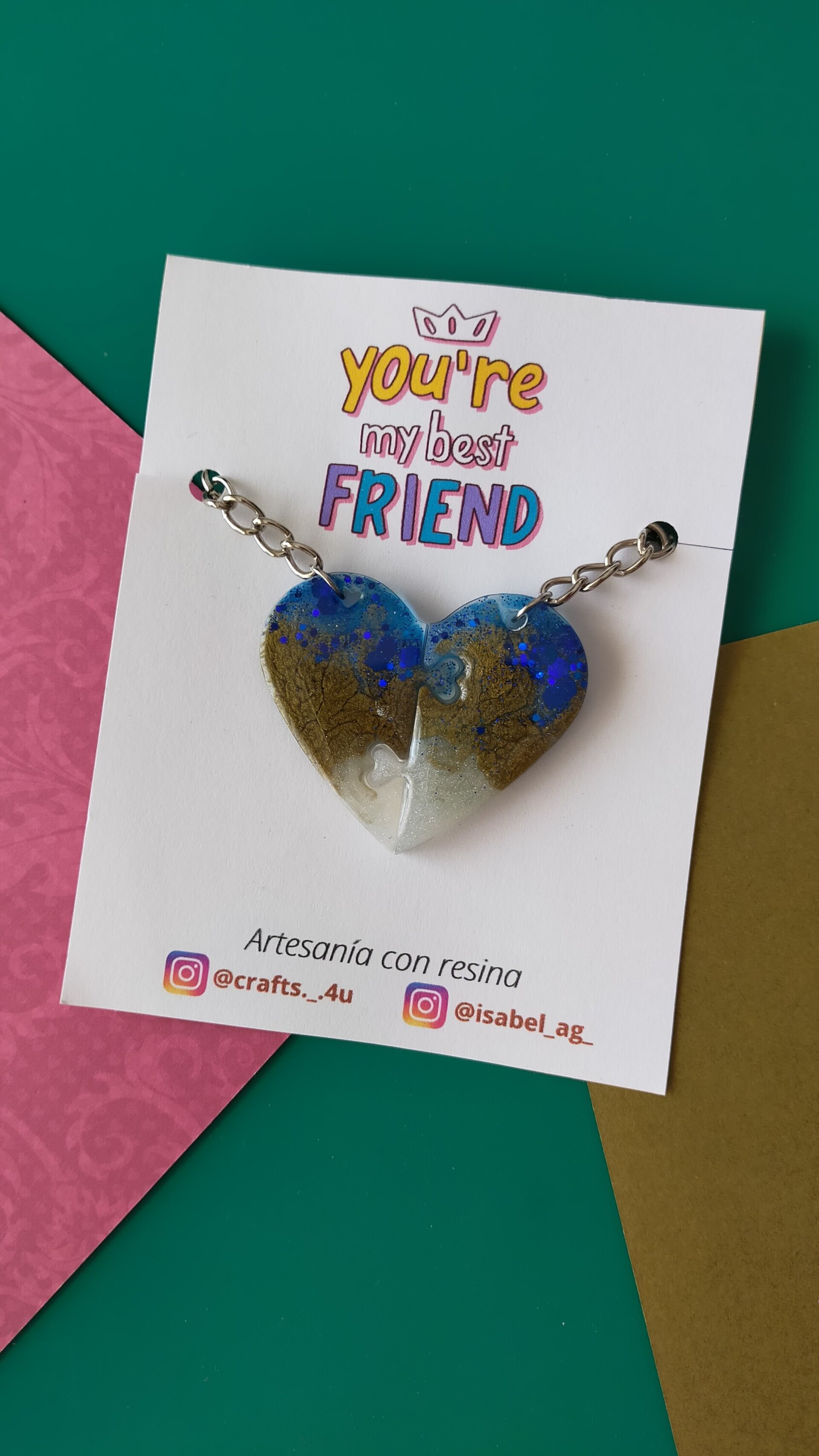 Llaveros Dúo Corazón Puzle - 2